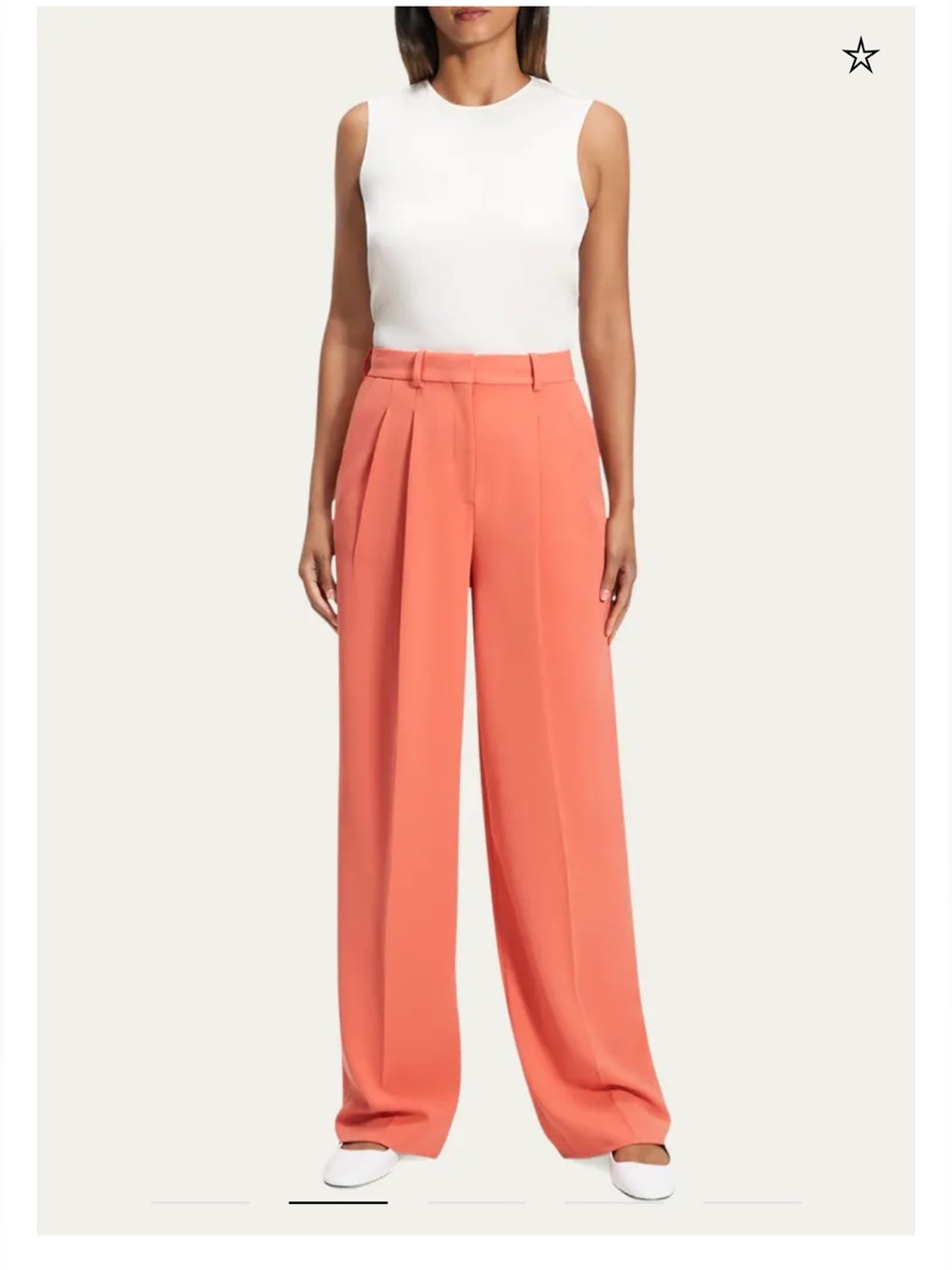 Banana Republic pleated wide leg dress pants - 10